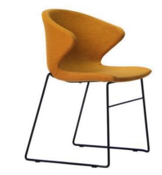 Wrought iron back meeting chair (2)