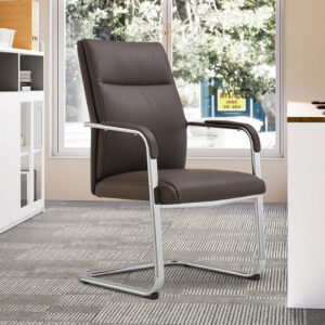 Bow frame office swivel chair for reception and conference use