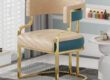 Modern luxury conference & guest chair for salons, dining rooms, and hotel lobbies