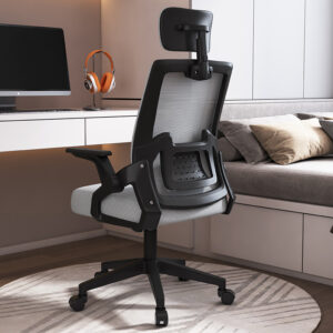 Ergonomic mesh swivel chair for home office and study use