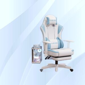 Ergonomic gaming chair with 4D armrests for long sitting and streaming use