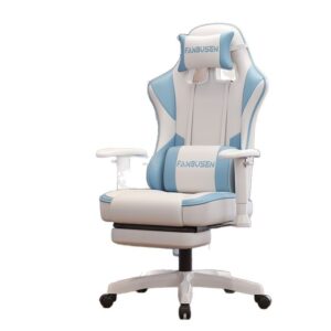 Ergonomic gaming chair with 4D armrests for long sitting and streaming use