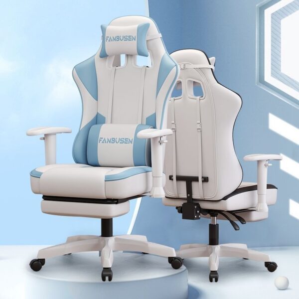 Ergonomic gaming chair with 4D armrests for long sitting and streaming use