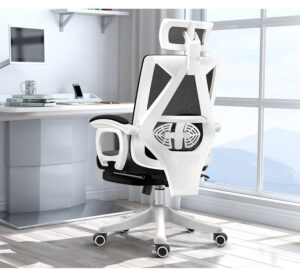 Ergonomic office and gaming chair with lumbar support for long sitting