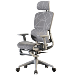 Ergonomic office chair with hollow-back design for comfort and airflow