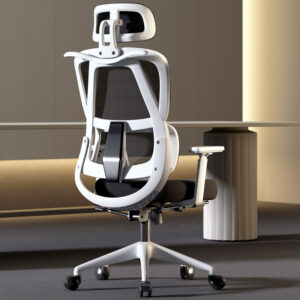 Ergonomic office chair with hollow-back design for comfort and airflow