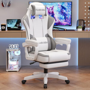Ergonomic gaming chair with modern design for home streaming and long sitting