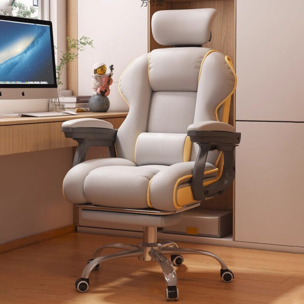 Ergonomic reclining computer chair for students, dorms, and offices