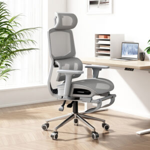 Ergonomic reclining computer chair with 3D armrests for gaming and office use