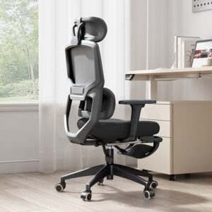 Ergonomic reclining computer chair with 3D armrests for gaming and office use