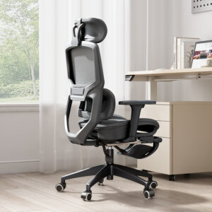 Ergonomic reclining computer chair with 3D armrests for gaming and office use