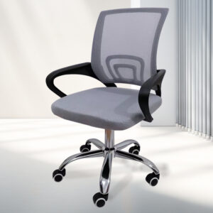Minimalist mesh ergonomic chair for home office, dorm, or staff workspace