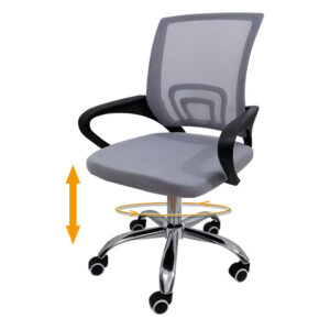 Minimalist mesh ergonomic chair for home office, dorm, or staff workspace