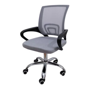 Minimalist mesh ergonomic chair for home office, dorm, or staff workspace