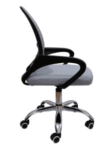 Minimalist mesh ergonomic chair for home office, dorm, or staff workspace