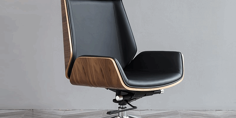 High back PU leather swivel boss chair for executive office use
