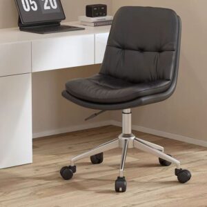  Stylish leather office chair for women – comfortable desk and makeup chair for bedroom