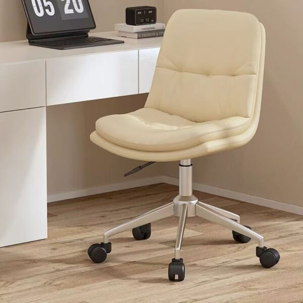 Leather Office Chair for Women – Comfortable Desk Chair for Bedroom, Makeup Vanity, and Study (7) Stylish leather office chair for women – comfortable desk and makeup chair for bedroom