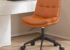 Stylish leather office chair for women – comfortable desk and makeup chair for bedroom