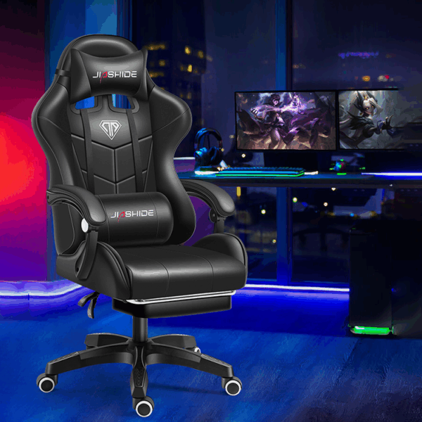 Luxury Reclining Executive Office Chair – Thick Cushioning, Bonded Leather Upholstery, Swivel Metal Base (1) Luxury reclining executive office chair with thick cushioning and bonded leather upholstery