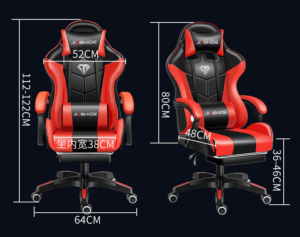  Luxury reclining executive office chair with thick cushioning and bonded leather upholstery