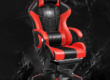 Luxury reclining executive office chair with thick cushioning and bonded leather upholstery