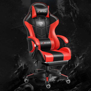  Luxury reclining executive office chair with thick cushioning and bonded leather upholstery